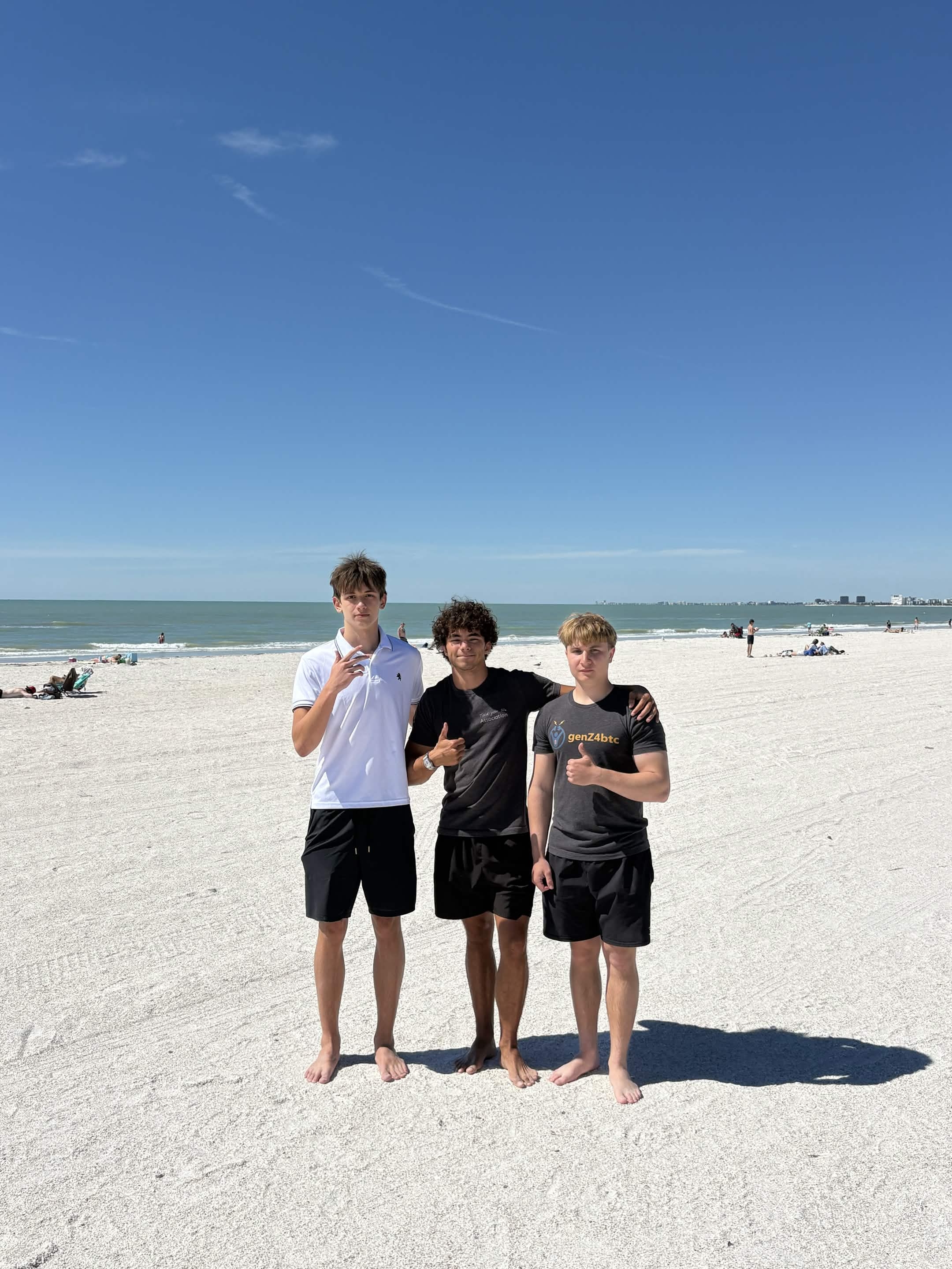 Orange Horizon team on the beach